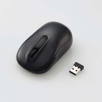 エレコム  M-DY11DRSKBK (抗菌 ワイヤレス静音光学式マウス 3ボタン/Mサイズ ブラック) 