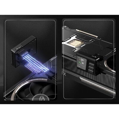 EZDIY  ALPHA TS13 - ATX 3.1 12V-2x6 Temp-Sensing U-Shape GPU Power Adapter - Black - RVS EZDPI248-2 (リバースモデル ブラック) 