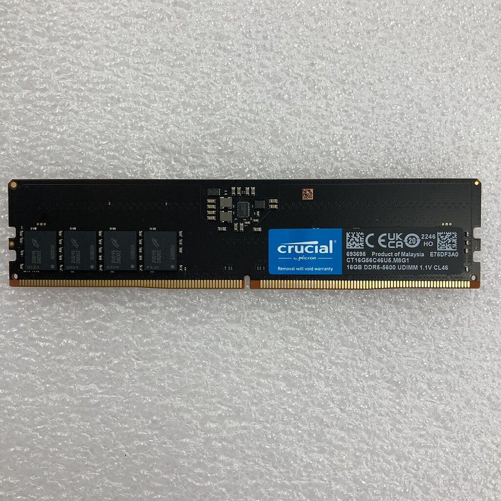 メモリ crucial CT16G56C46U5.M8G1 16GB×2 Crucial 16GB DDR5 RAM Kit (2x8GB), 5600MHz Desktop Memory