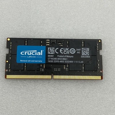 【新潟店】中古  PC5-38400 16GB ノート用(DDR5-4800) 158769 