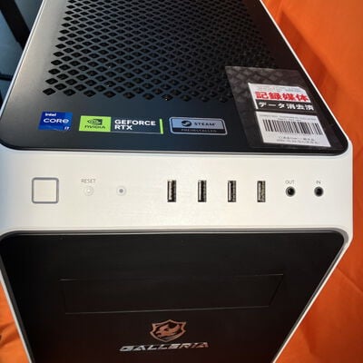 【なんば店】中古  THIRDWAVE GALLERIA　RM7C-R47-WH (i7 14700/64GB/SSD１TB/RTX4070/WLAN) 3280021565 