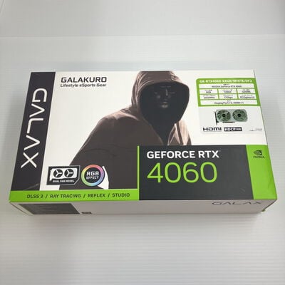 【秋葉原本店】中古  玄人志向 GK-RTX4060-E8GB/WHITE/DF2 (RTX4060 8G) 175576 