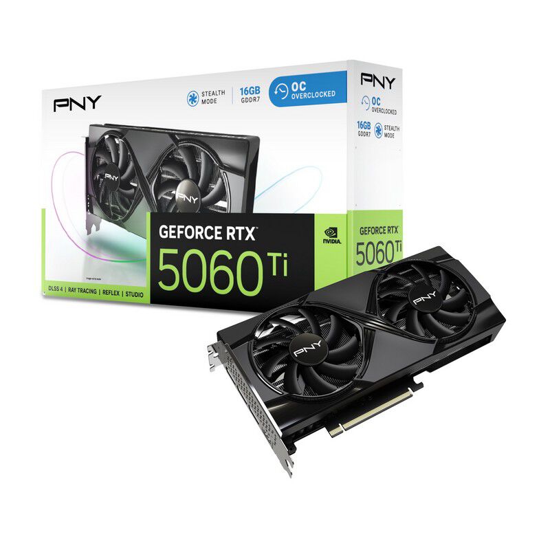 PNY VCG5060T16DFXPB1-O (GeForce RTX 5060 Ti OC 16GB) | パソコン PNY VCG5060T16DFXPB1-O (GeForce RTX 5060 Ti OC 16GB) | パソコン
