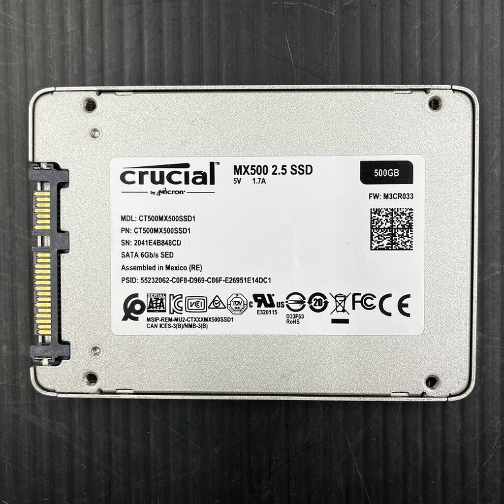 中古 crucial MX500 2.5SSD 500GB 3330003032 ｜ パソコン通販の