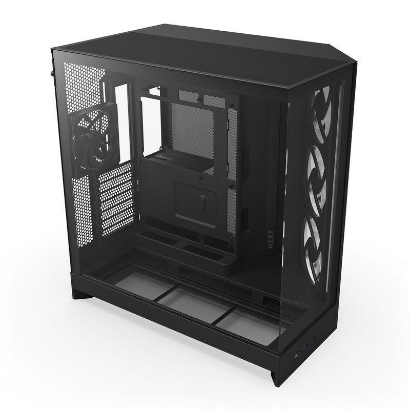 NZXT H9 FLOW RGB CM-H92FB-R1 (E-ATX ガラス ブラック) ｜ パソコン