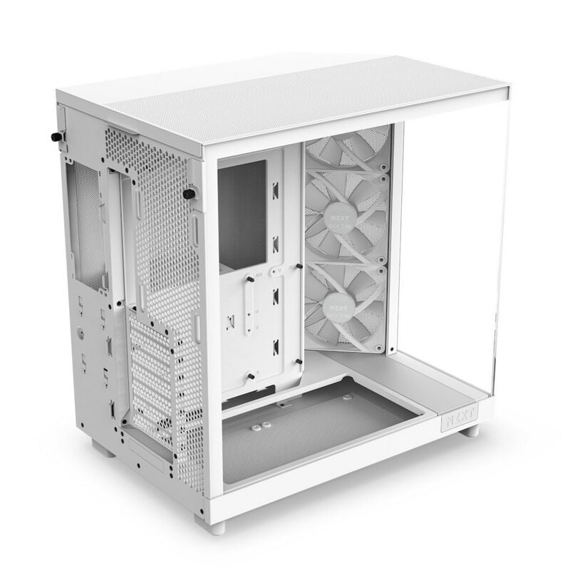 NZXT ホワイト PCケース ガラスパネル NZXT H9 Elite White 2層構造ミドルタワーPCケース 強化ガラス