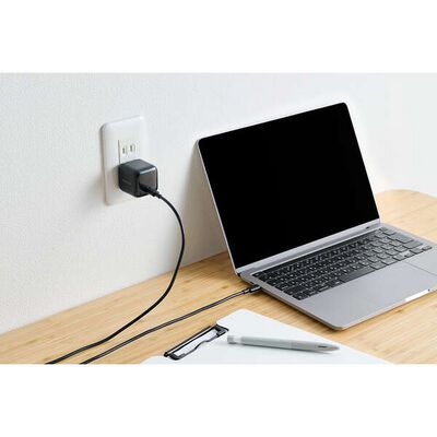 エレコム  ACDC-PD12565BK (USB Power Delivery 65W AC充電器 C-Cケーブル付属/1.5ｍ) 