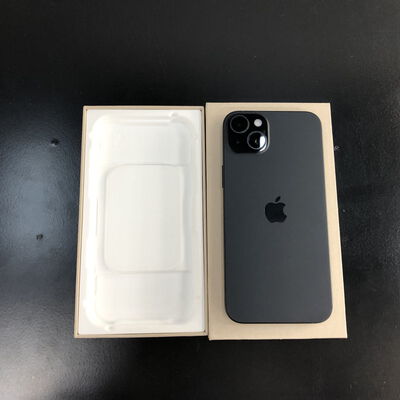 【福山ココローズ店】中古  【au版SIMフリー】Apple iPhone15 Plus 128GB ブラック MU083J/A 161123 