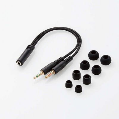 エレコム  HS-EP17TBK (ヘッドセット 有線 4極&phi;3.5mm マイク ミュートスイッチ付き) 