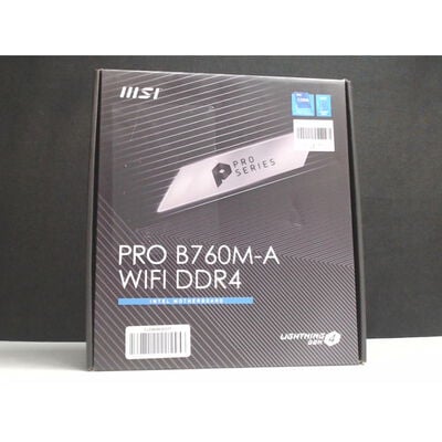 【前橋ｲﾝﾀｰｱｶﾏﾙ店】中古  MSI PRO B760M-A WIFI DDR4 (B760 1700 mATX DDR4) 167304 