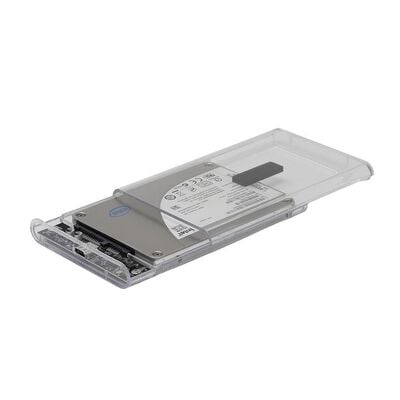 AINEX  HDE-22 (USB3.2Gen1・USB2.0対応 2.5インチSATA SSD／HDDクリアケース) 