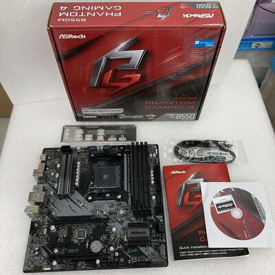 【京都店】中古  ASRock B550M Phantom Gaming 4 (B550 AM4 mATX DDR4) 3180006070 