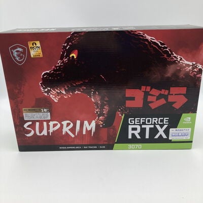 【神戸・三宮店】中古  【LHR版】MSI GeForce RTX 3070 SUPRIM SE 8G LHR x GODZILLA (RTX3070 8GB) 3430006329 