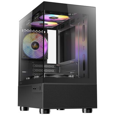 Antec  CX200M RGB ELITE (MicroATX ガラス ブラック) 