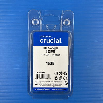 【大須店】中古  Crucial CT16G56C46S5(DDR5 PC5-44800 SO-DIMM 16GB) 3120024227 