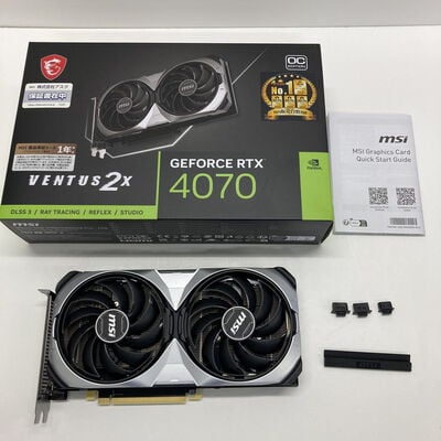 【神戸・三宮店】中古  MSI GeForce RTX 4070 VENTUS 2X E 12G OC (RTX4070 12GB) 3430005982 