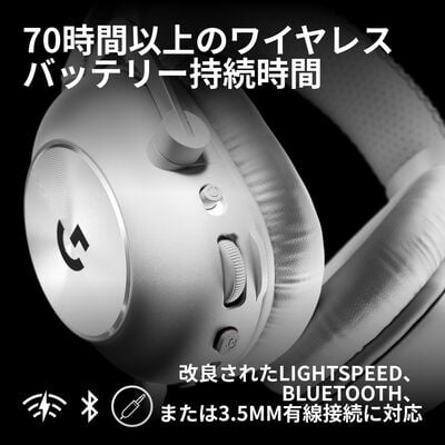Logicool  PRO X3 LIGHTSPEED ワイヤレス ゲーミング ヘッドセット G-PHS-006WLWH (ホワイト) 