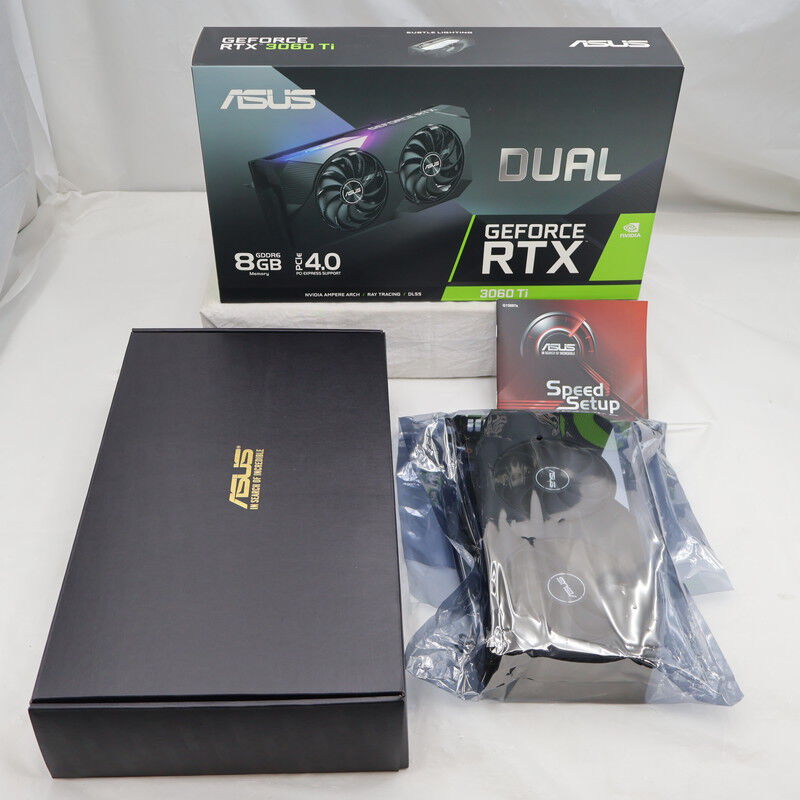 ASUS DUAL-RTX3060TI-O8G-V2　（箱、保証書無し） 中古 ASUS DUAL-RTX3060TI-O8G (RTX3060Ti 8GB) 144185 （380373