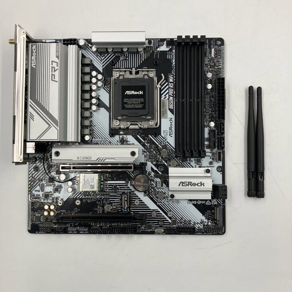 中古 ASRock B650M Pro RS WiFi (B650 AM5 mATX DDR5) 3280023185
