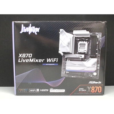 【前橋ｲﾝﾀｰｱｶﾏﾙ店】中古  Asrock X870 Livemixer WiFi　（AM5 AMD　ATX） 4540002213 