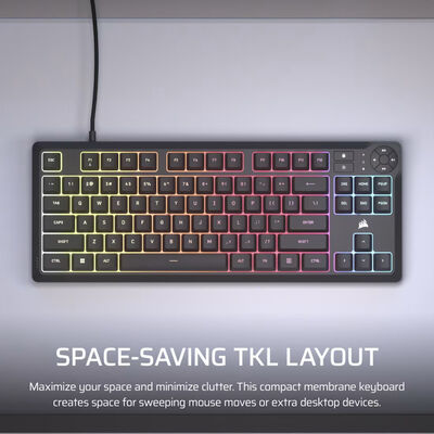 Corsair  K55 CORE TKL RGB CHR-9216065-JP (ブラック) 