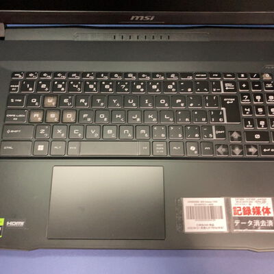 【前橋ｲﾝﾀｰｱｶﾏﾙ店】中古  MSI Katana 17HX B414WFK(i7-14650HX/16GB/SSD500GB/RTX5060/W11H) 4540002600 