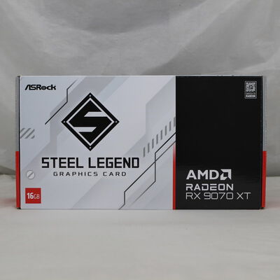 【通販センター】中古  ASRock RX9070XT SL 16G Steel Legend 16GB (RX9070XT 16G) 176937 