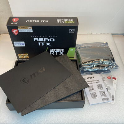 【京都店】中古  msi GeForce RTX 3060 AERO ITX 12G OC (RTX3060 12GB) 3180007002 