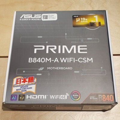 【鹿児島店】中古  ASUS PRIME B840M-A WIFI-CSM (B840 AM5 mATX) 175482 