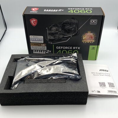 【甲府飯田店】中古  MSI GeForce RTX 4060 VENTUS 2X BLACK 8G OC (RTX4060 8GB) 158792 
