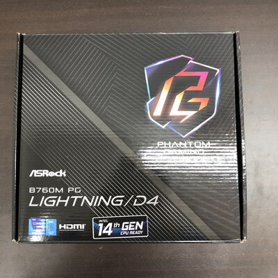 【福山ココローズ店】中古  ASRock B760M PG Lightning/D4(B760 1700 mATX DDR4) 167290 