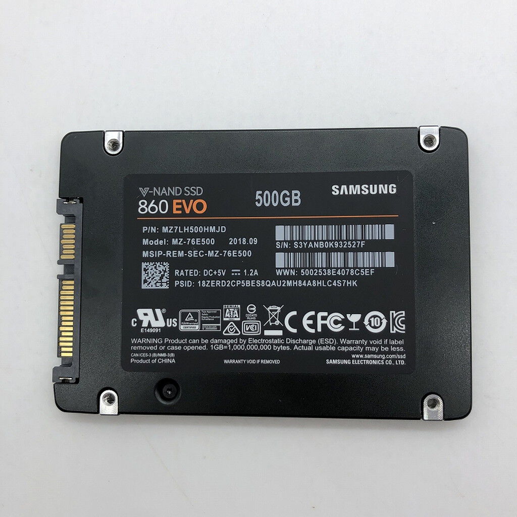 中古 各社 2.5インチ SSD 500GB SATA 135990 （380790） ｜ パソコン
