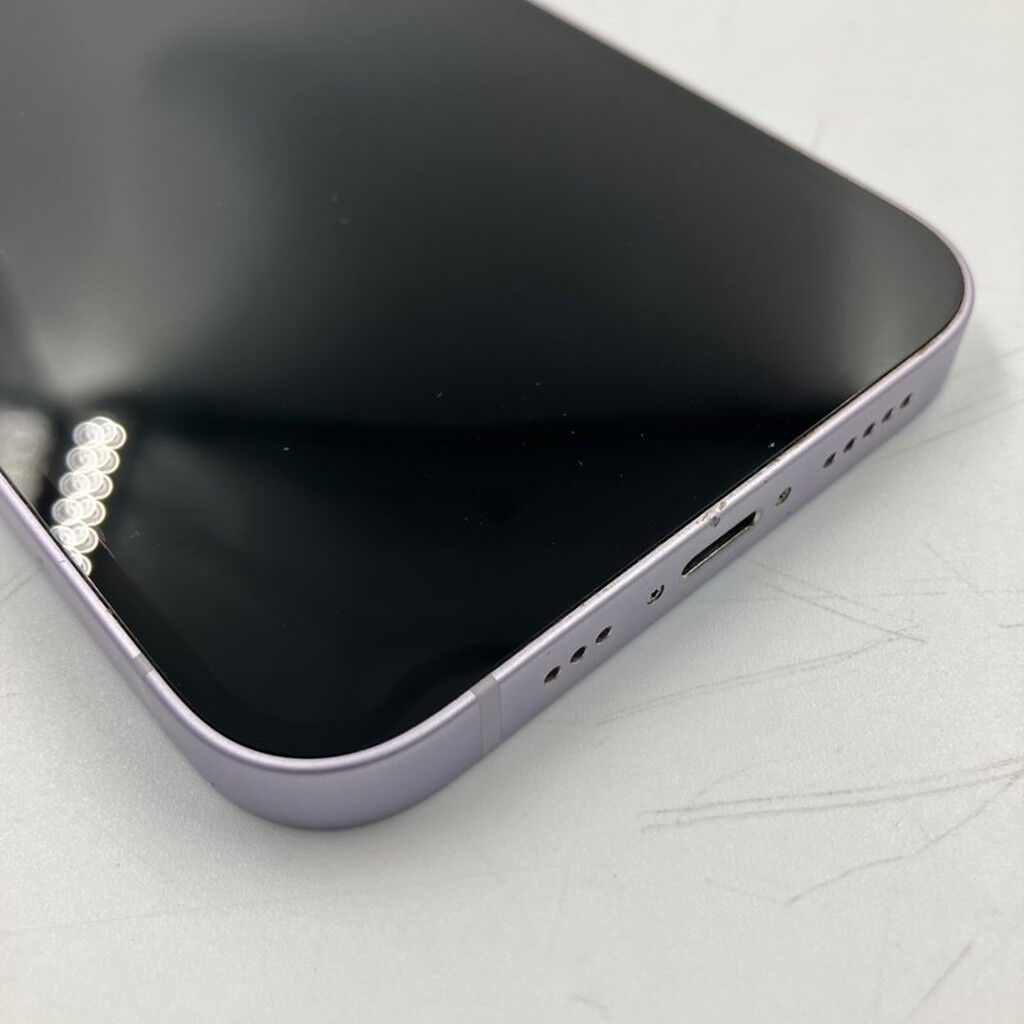 中古 【docomo版SIMフリー】Apple iPhone14 6.1インチ 128GB (パープル