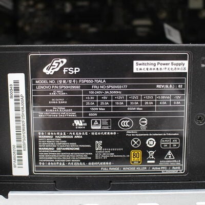 【通販センター】中古  Lenovo Legion(Intel Core i7 10700/16GB DDR4 (PC4)/SSD500GB/なし/NVIDIA GeForce RTX 2070 SUPER 8GB/W11H64 MAR) 191960 