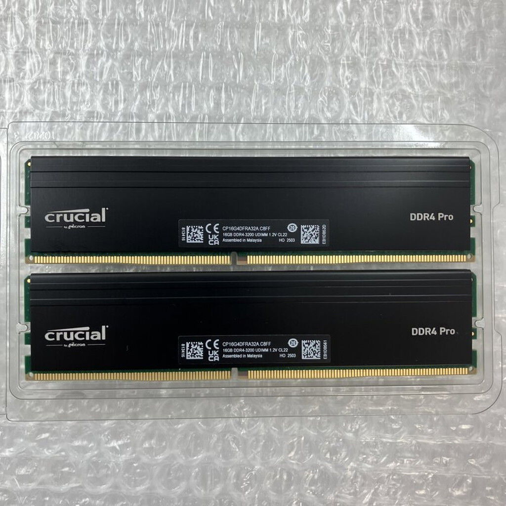 中古 16GB 2枚組(合計32GB) PC4-25600/DDR4-3200 デスクトップ用