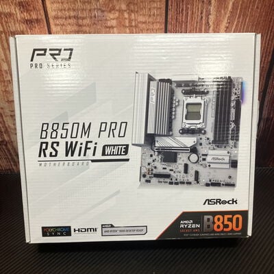 【富士青葉店】中古  ASRock B850M Pro RS WiFi White (B850 AM5 mATX) 5070001907 
