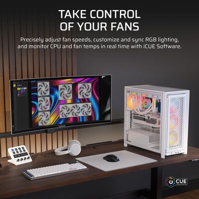 Corsair  iCUE LINK RX360 II Unified Frame RGB Fans Starter Kit White CO-9051060-WW (ホワイト) 