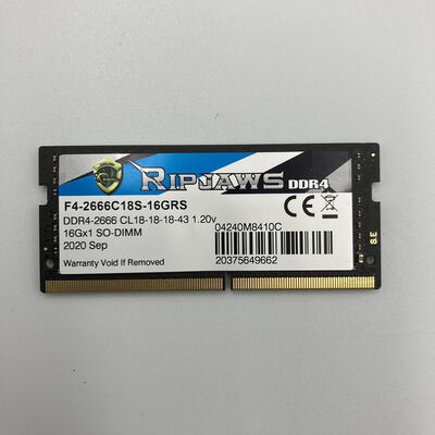 【新潟店】中古  PC4-21300 16GB ノート用(DDR4-2666) 150696 