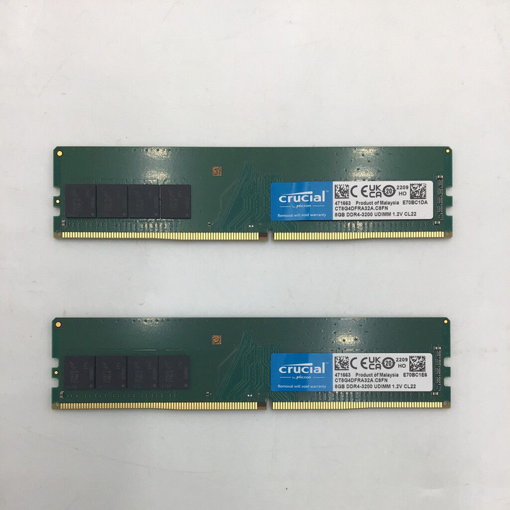 中古 8GB 2枚組(合計16GB) PC4-25600/DDR4-3200 デスクトップ用 190923