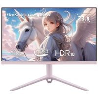 ViewSonic  VX2428J-PK-7 (23.8インチワイド 液晶モニター パステルピンク) ドスパラ限定モデル 