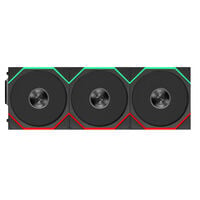 Lian-Li  UNI FAN TL FLEX BK リバースブレード 12RTL1F3B (120mm ARGB ブラック リバースファン 3個パック) 