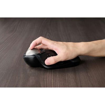 エレコム  M-HT1MRBK (HUGE PLUS ワイヤレストラックボール 10ボタン/ベアリング) 