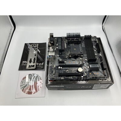 【座間相武台】中古  ASRock B450M Pro4 (B450 AM4 mATX DDR4) 4510002025 