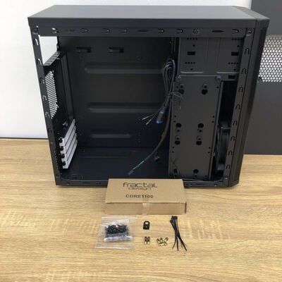 【津ラッツ店】中古  !FractalDesign FD-CA-CORE-1100-BL(mATX 黒 電源無) 3280010636 