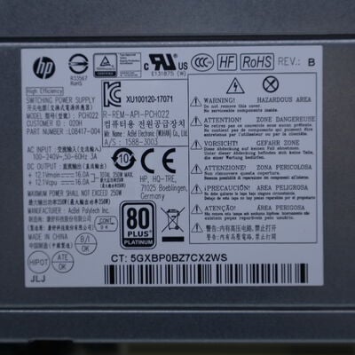 【通販センター】中古  HP EliteDesk 800 G5 SFF(Intel Core i7 9700 3.00GHz/16GB DDR4/SSD256GB/-/オンボード/GbE/W11P) 192828 