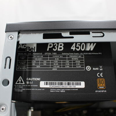 【通販センター】中古  THIRDWAVE Magnate EM041(Intel Core i5 12400/16GB DDR4 (PC4)/SSD2TB/なし/NVIDIA GeForce GTX 1650 4GB/W11H64 MAR) 191986 