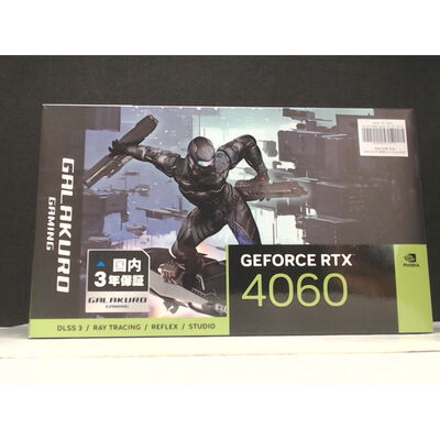 【前橋ｲﾝﾀｰｱｶﾏﾙ店】中古  玄人志向 GG-RTX4060-E8GB/OC/DF (RTX4060 8GB) 158766 