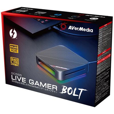 AVerMedia  Live Gamer BOLT GC555 (Thunderbolt3接続 4K/60fps HDR) 