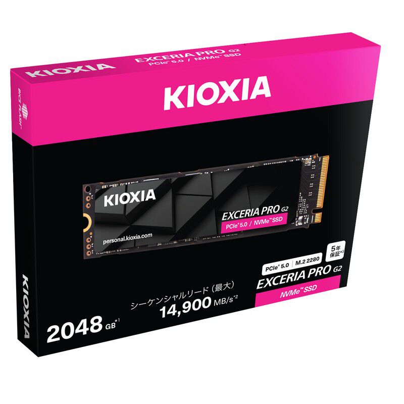 KIOXIA EXCERIA PRO G2 SSD-CK2.0N5PRG2J (M.2 2280 2TB) ｜ パソコン