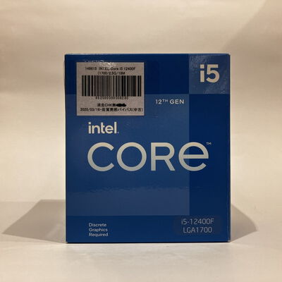 【佐賀南部バイパス店】中古  INTEL Core i5 12400F  (1700/2.5G/18M/C6/T12) 148615 